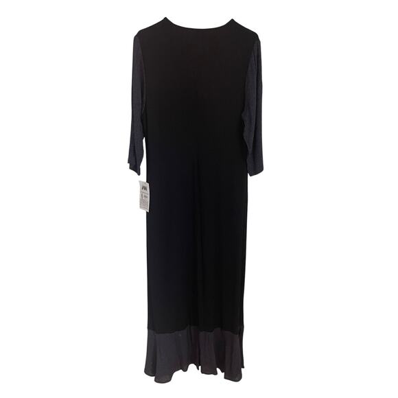 Vintage Zoe Maxi Dress NWT M Dark Fairy Gingham Rosette Detail Grunge Whimsigoth - Picture 2 of 10